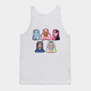 Monster High G3 Ghouls - Frankie, Clawdeen, Draculaura, Cleo, Lagoona Tank Top